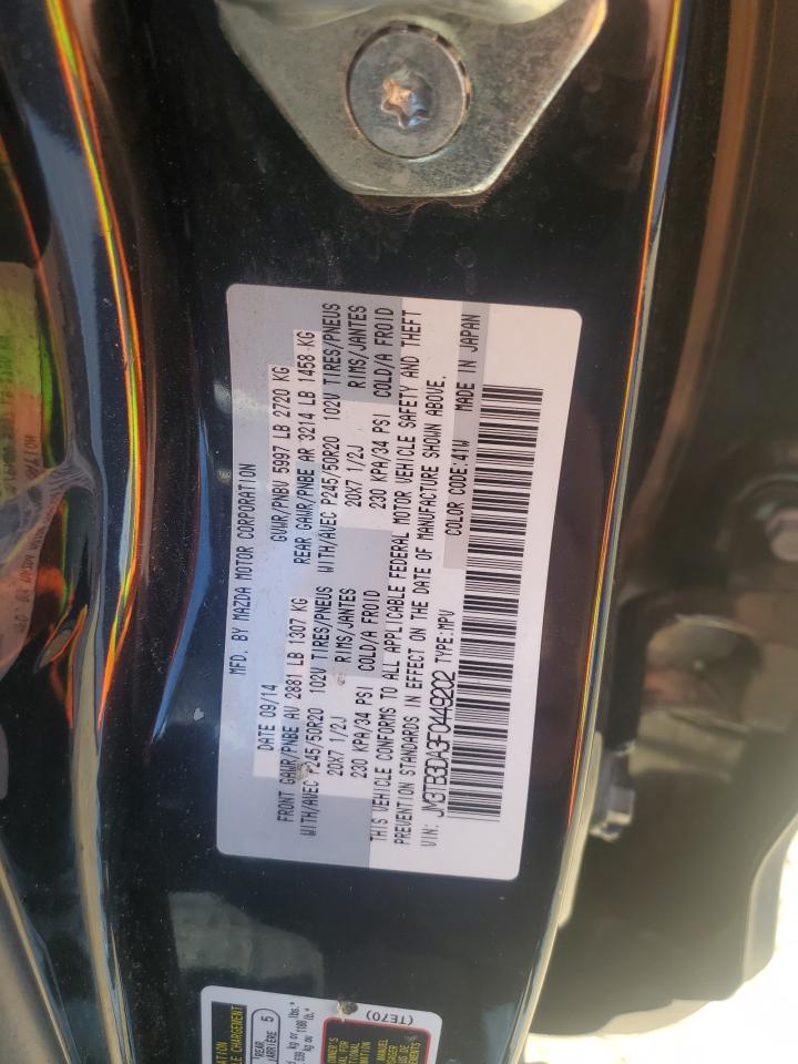 2015 Mazda Cx-9 Grand Touring VIN: JM3TB3DA3F0449202 Lot: 57174515