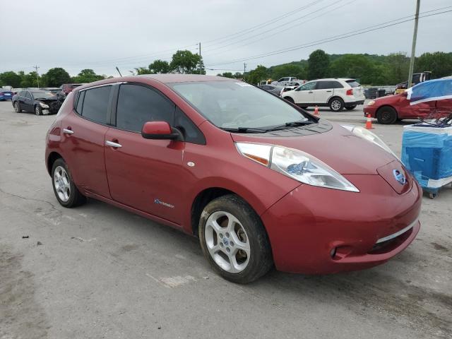 Hatchbacks NISSAN LEAF 2012 Czerwony