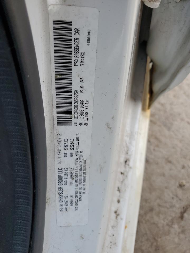 2013 Dodge Avenger Sxt VIN: 1C3CDZCB1DN588250 Lot: 56869695