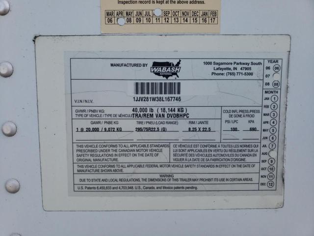 2008 WABASH DVDBHPC DRY VAN TRAILER