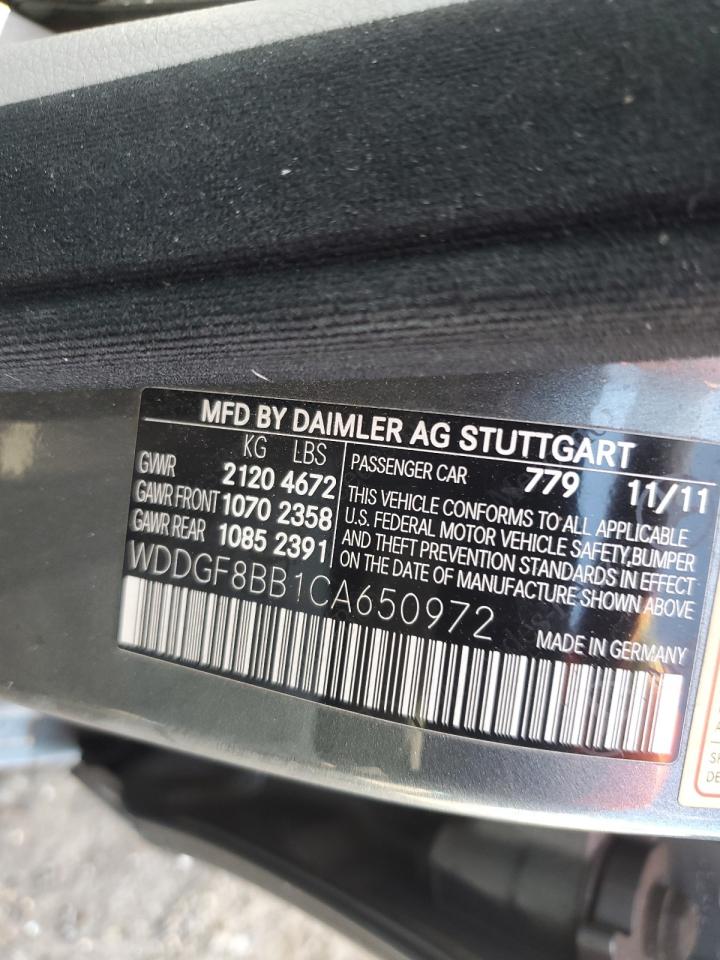 2012 Mercedes-Benz C 300 4Matic VIN: WDDGF8BB1CA650972 Lot: 56877665