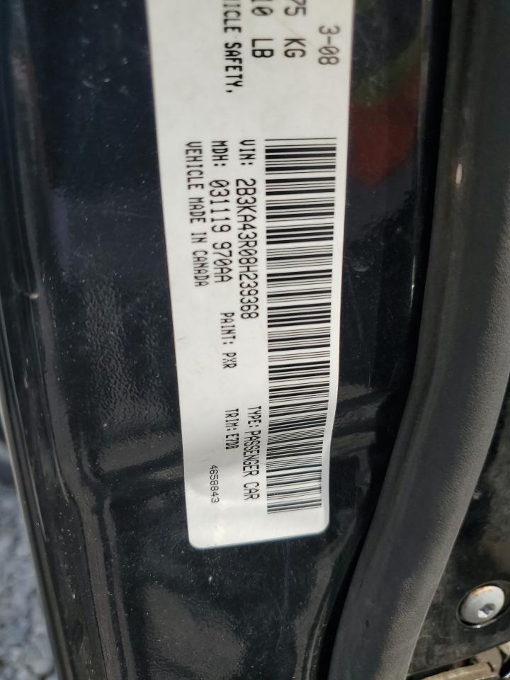 2008 Dodge Charger VIN: 2B3KA43R08H239368 Lot: 56506535