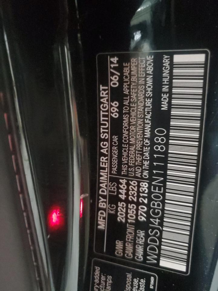 2014 Mercedes-Benz Cla 250 4Matic VIN: WDDSJ4GB0EN111880 Lot: 57027895
