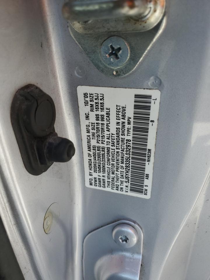 2005 Honda Element Lx VIN: 5J6YH28335L032978 Lot: 57284205