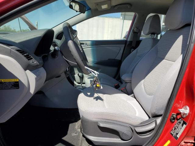  HYUNDAI ACCENT 2017 Красный