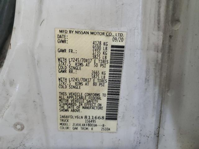 2020 NISSAN NV 2500 S