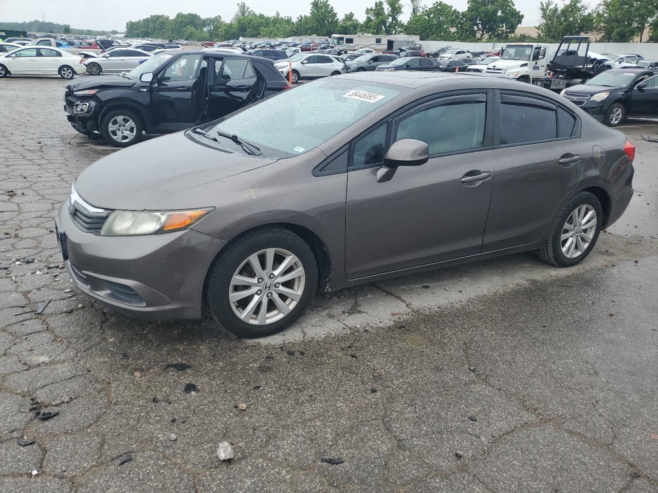 2012 Honda Civic Exl zu verkaufen in Bridgeton, MO - Hail