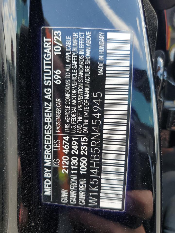 2024 Mercedes-Benz Cla 250 4Matic VIN: W1K5J4HB5RN454945 Lot: 56650145