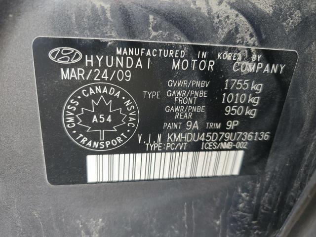 2009 HYUNDAI ELANTRA GLS