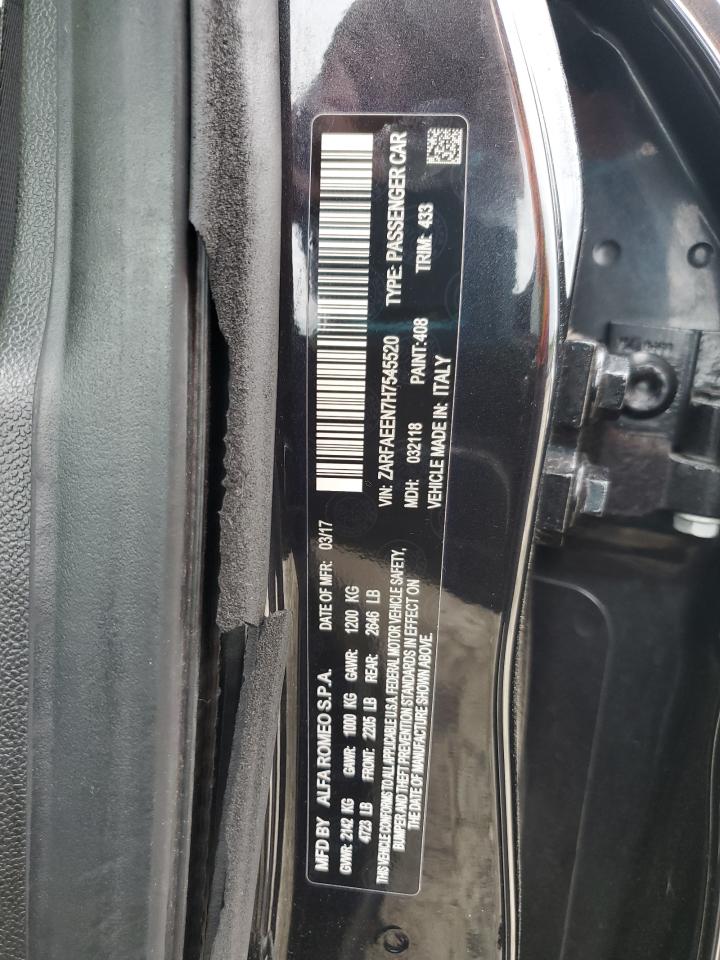 2018 Alfa Romeo Giulia Ti Q4 VIN: ZASFAKBN6J7B60704 Lot: 58418025