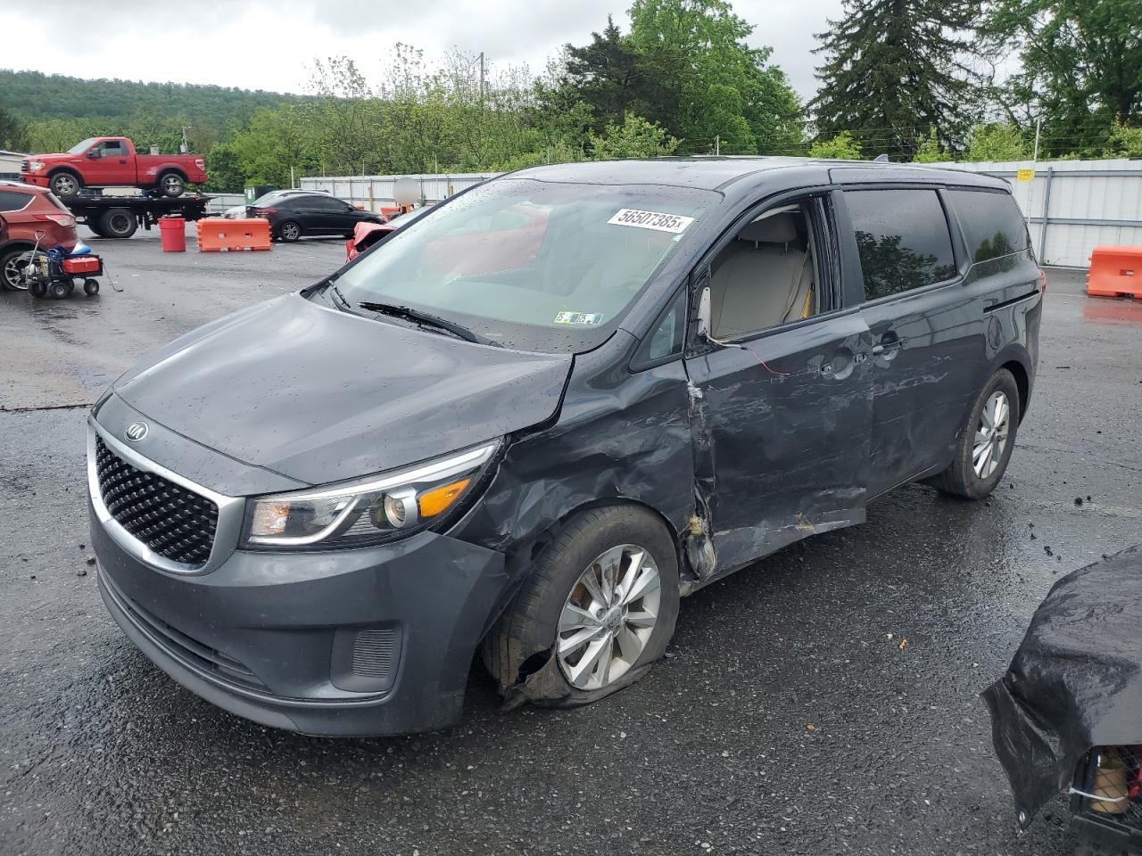 2017 Kia Sedona Lx zu verkaufen in Grantville, PA - Side