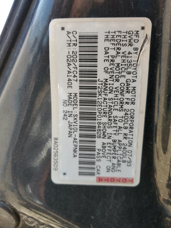 1993 Toyota Camry Le VIN: JT2SK12E0P0184828 Lot: 56061965