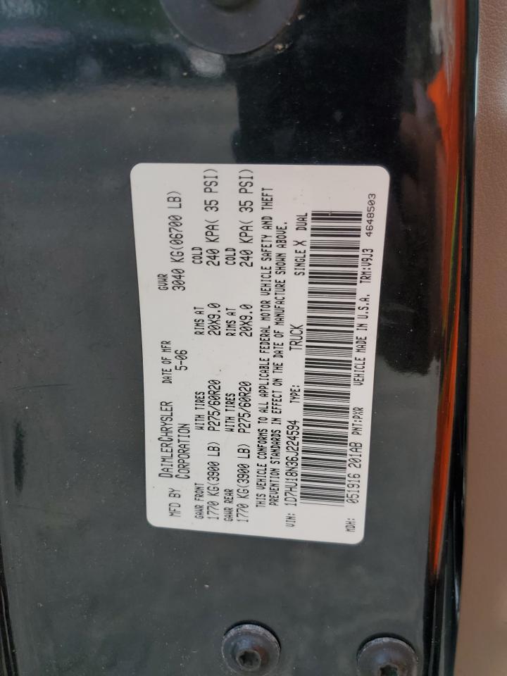 2006 Dodge Ram 1500 St VIN: 1D7HU18N36J224594 Lot: 56256745