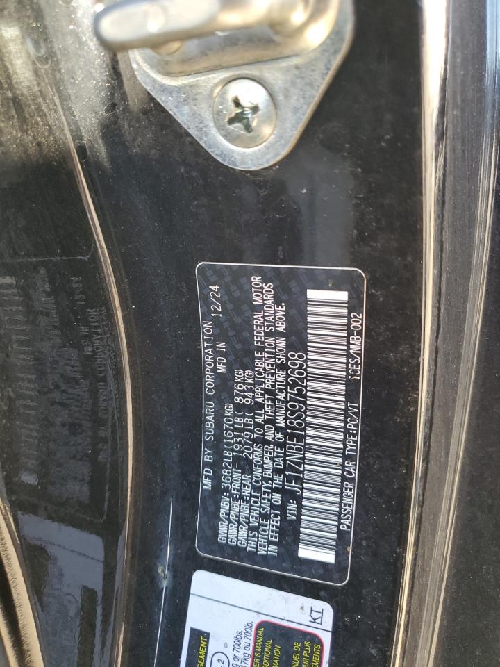 2025 Toyota Gr 86 Premium VIN: JF1ZNBE18S9752698 Lot: 56354085