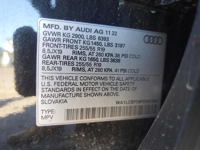 Фото: WA1LCBF76PD007391