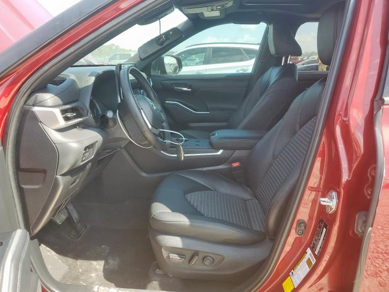  TOYOTA HIGHLANDER 2023 Czerwony