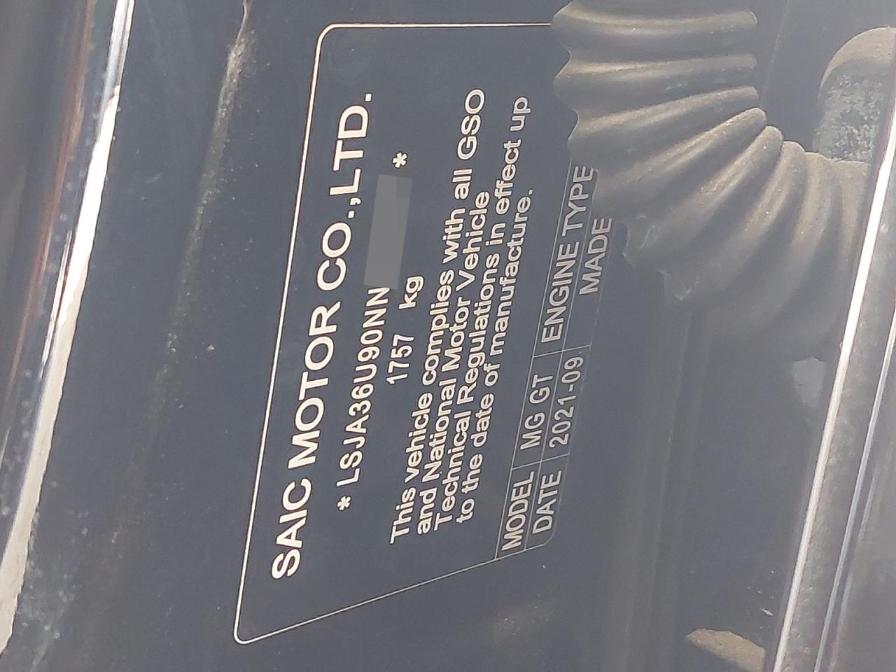 LSJA36U90NN013914 - 2022 Mg GT - #undefined