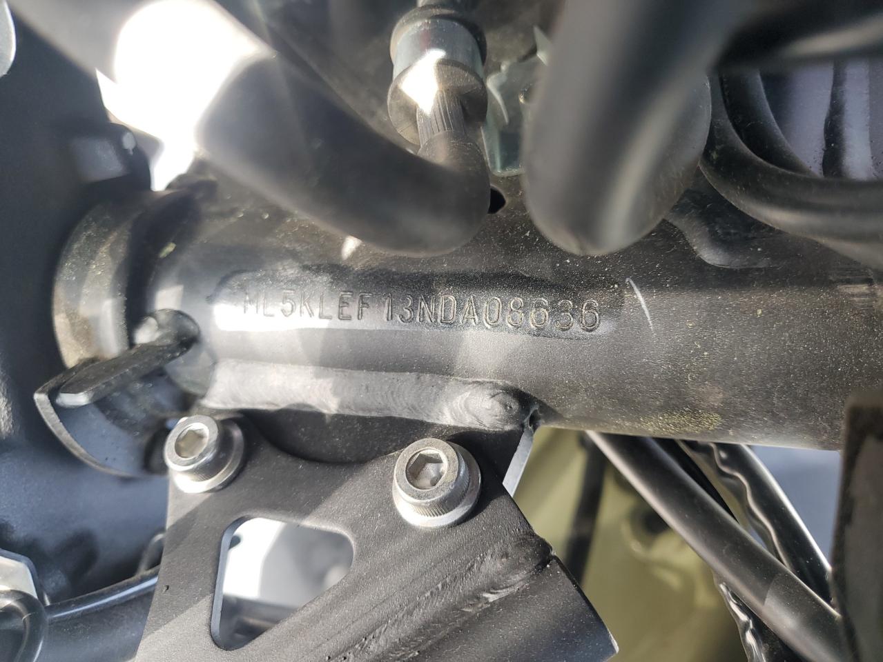 2022 Kawasaki Kl650 F VIN: ML5KLEF13NDA08636 Lot: 57599495