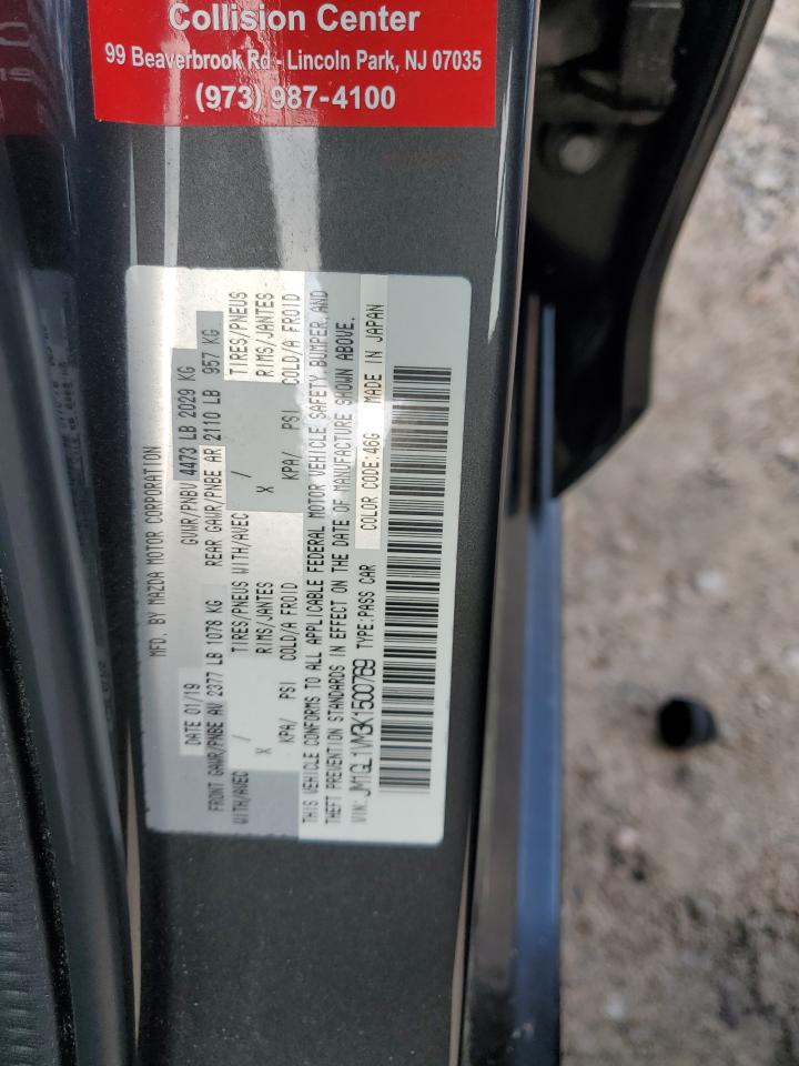 2019 Mazda 6 Touring VIN: JM1GL1VM3K1500769 Lot: 56728025