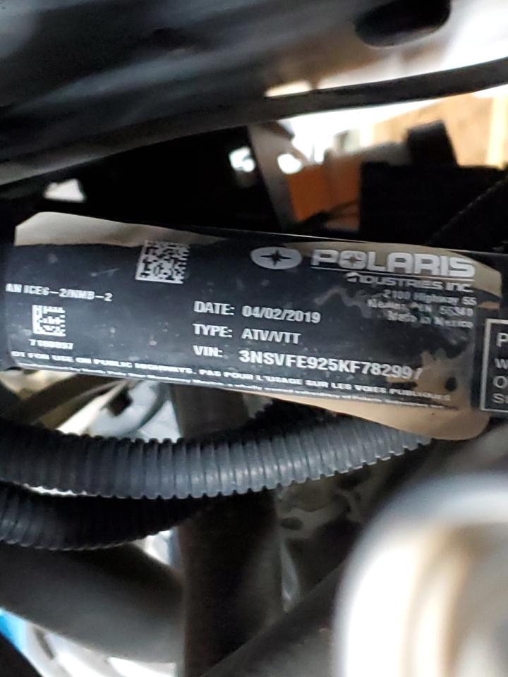 2019 Polaris Rzr Xp 4 Turbo Eps VIN: 3NSVFE925KF782997 Lot: 56573165