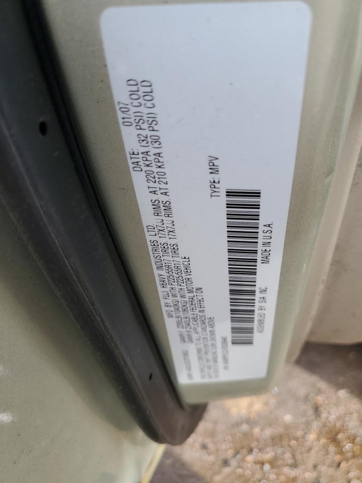 2007 Subaru Outback Outback 2.5I VIN: 4S4BP61C576339940 Lot: 55461665