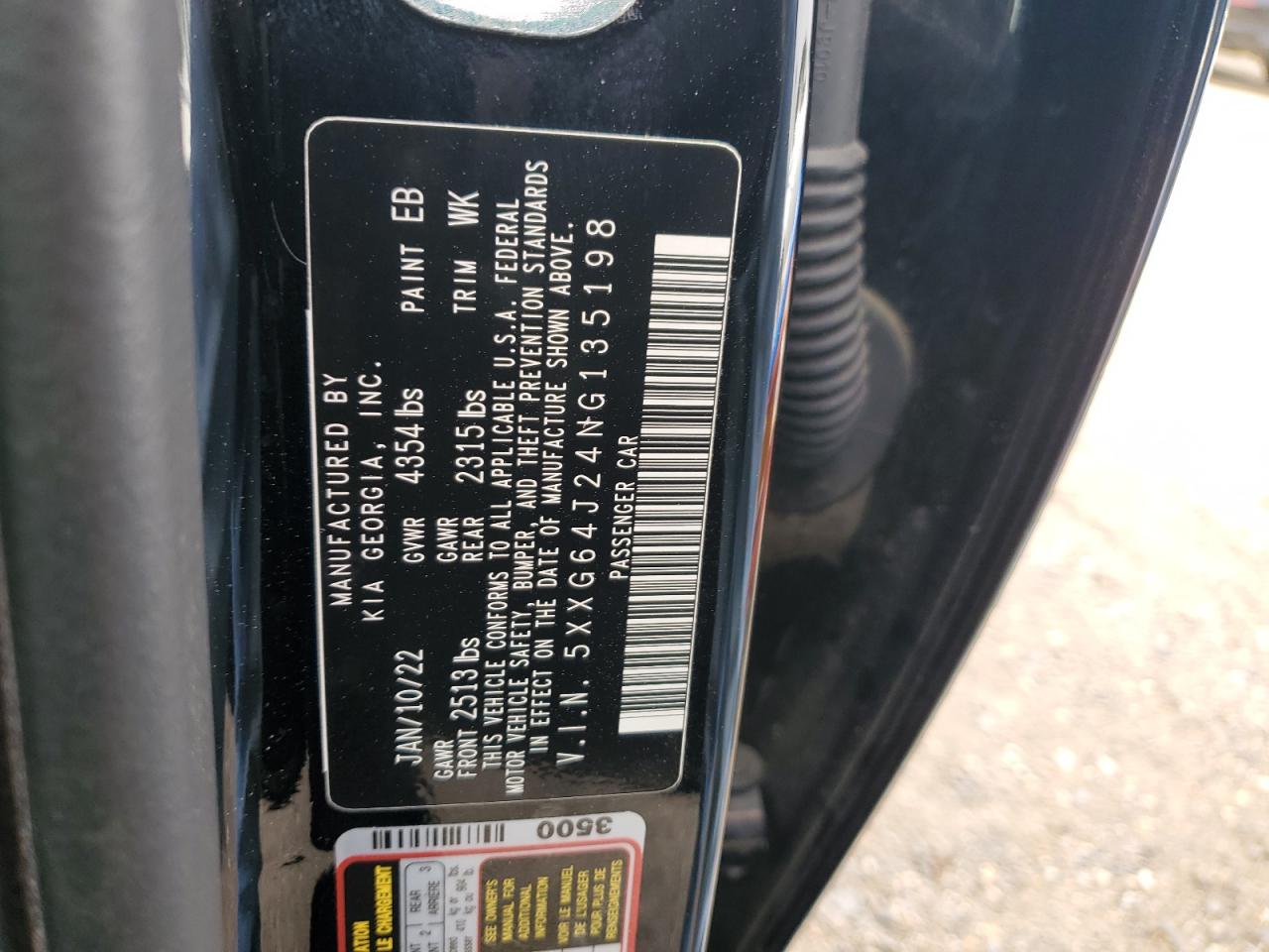 2022 Kia K5 Gt Line VIN: 5XXG64J24NG135198 Lot: 54665675