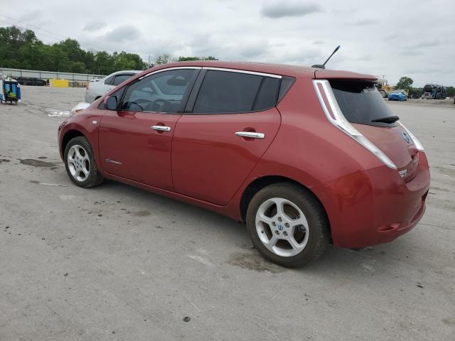 Hatchbacks NISSAN LEAF 2012 Czerwony