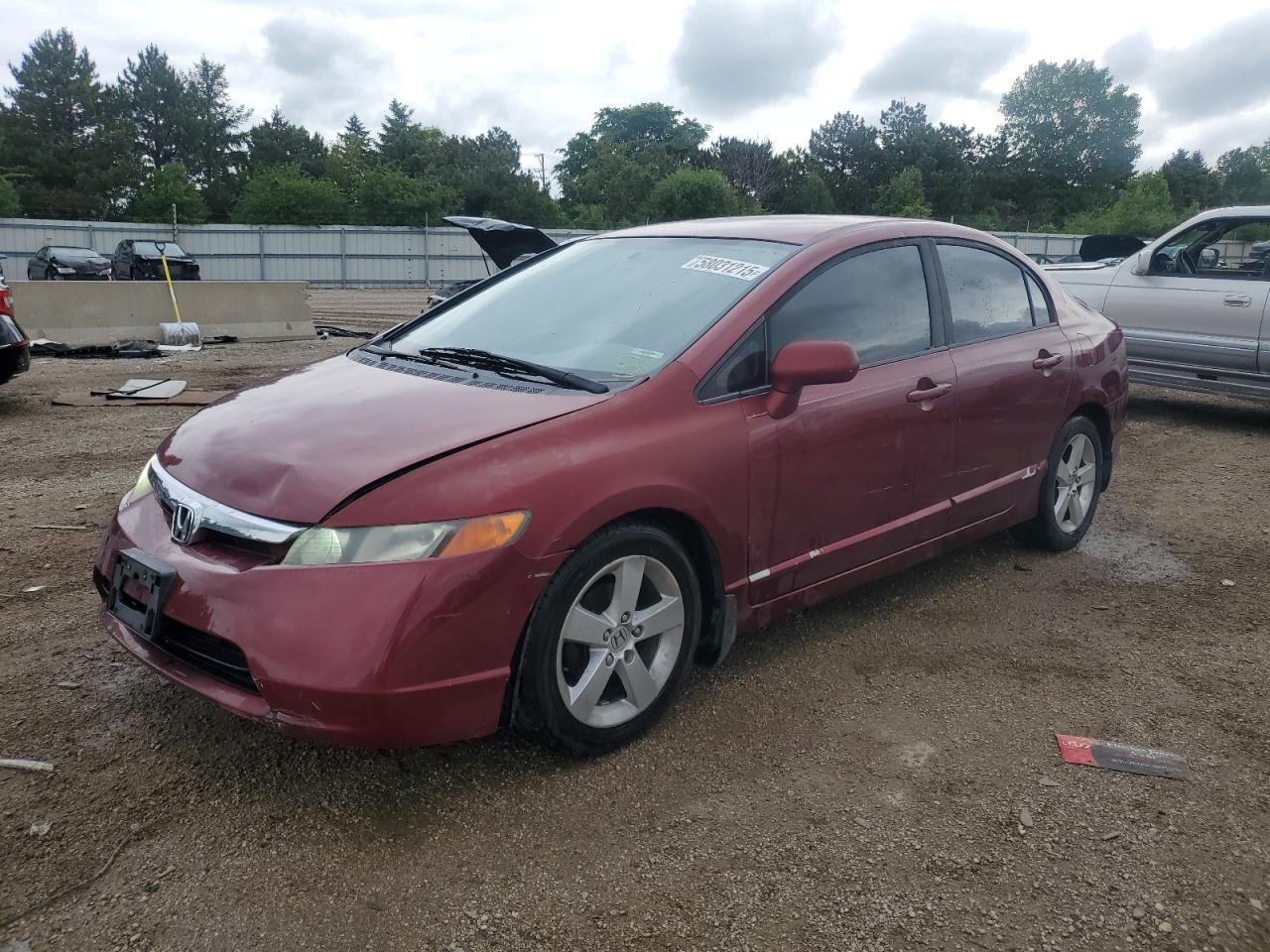 2008 Honda Civic Lx للبيع في Elgin، IL - Front End