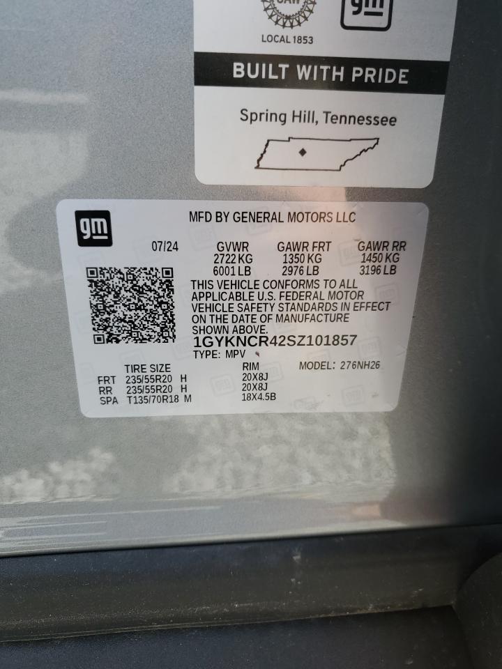 2025 Cadillac Xt5 Premium Luxury VIN: 1GYKNCR42SZ101857 Lot: 56854895