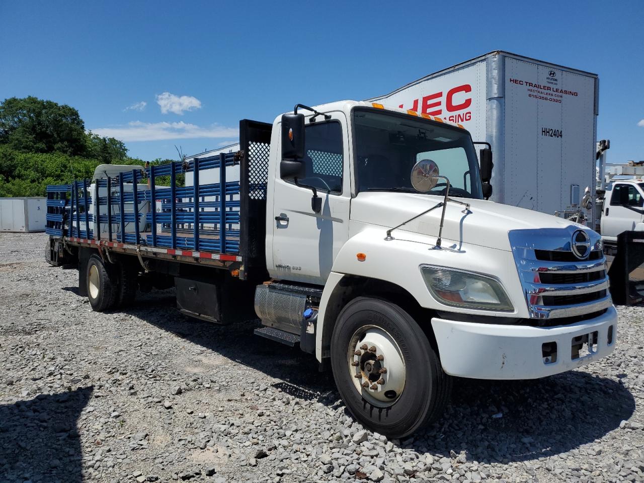 2015 Hino 338 Flatbed Truck for Sale in Madisonville, TN - Side