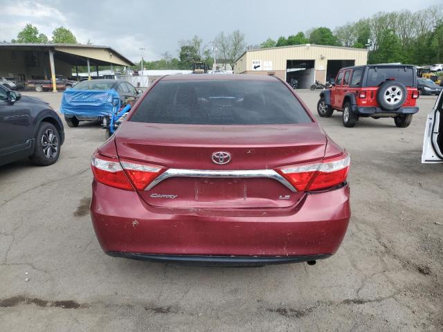  TOYOTA CAMRY 2016 Red