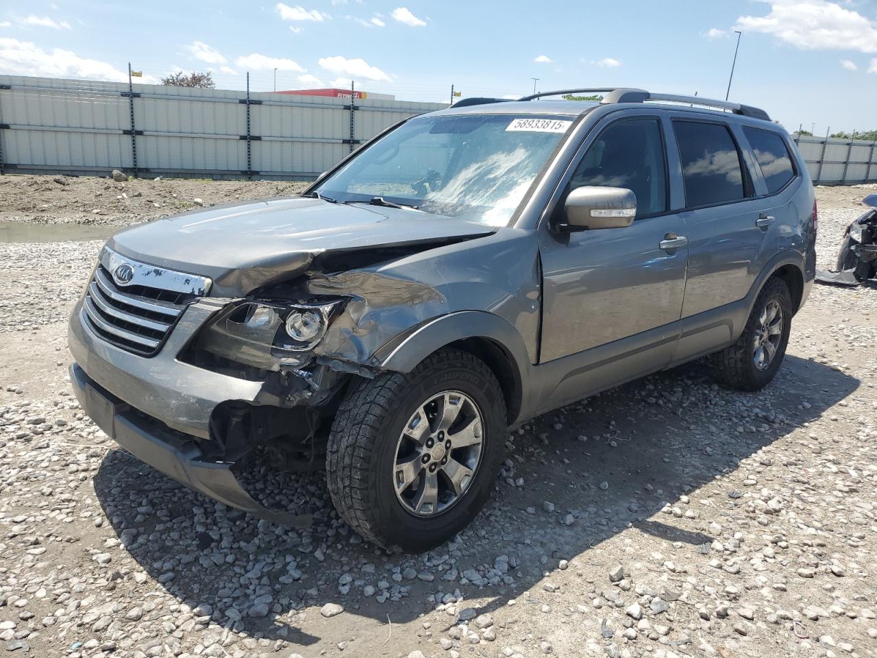 2009 Kia Borrego Lx продається в Cahokia Heights, IL - Front End