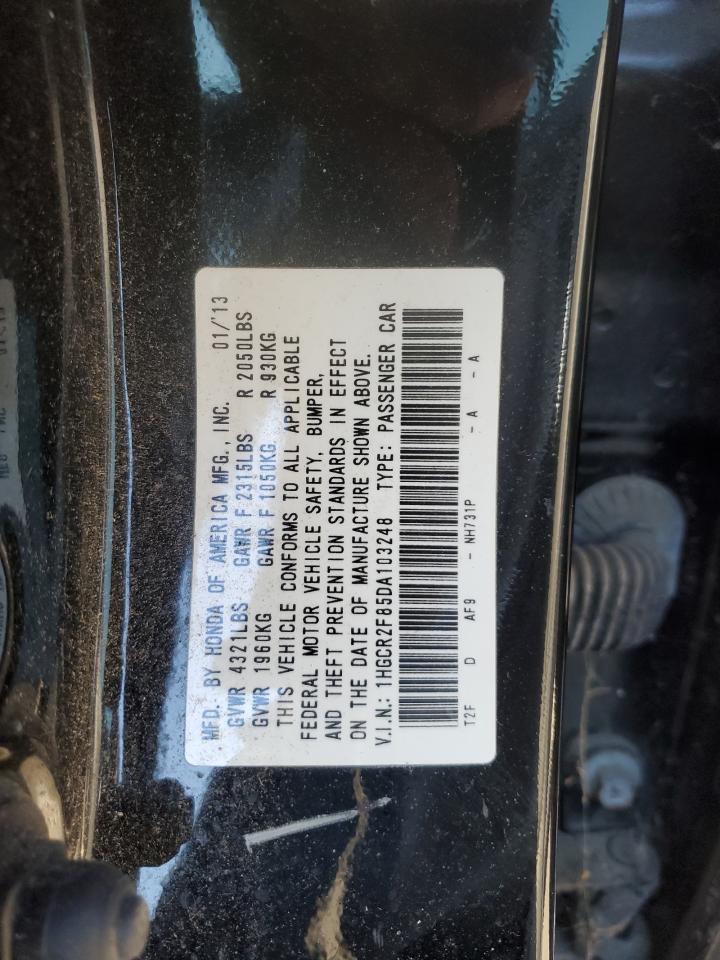 2013 Honda Accord Exl VIN: 1HGCR2F85DA103248 Lot: 56663235