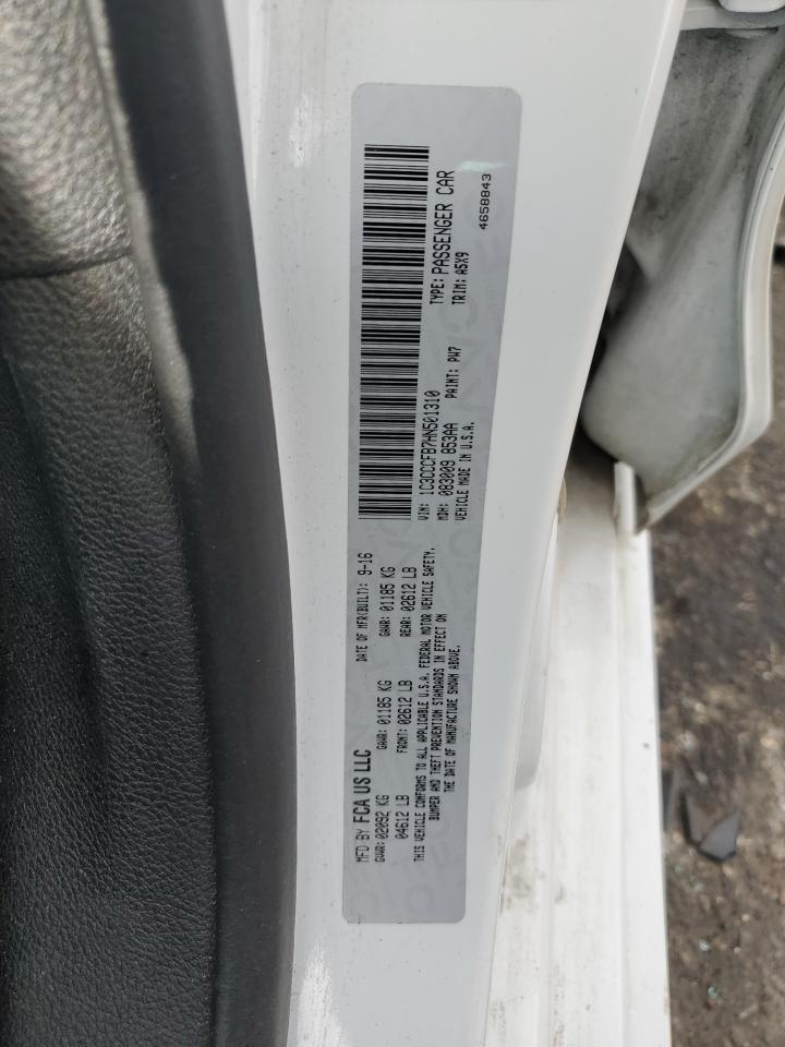 2017 Chrysler 200 Lx VIN: 1C3CCCFB7HN501310 Lot: 56430325