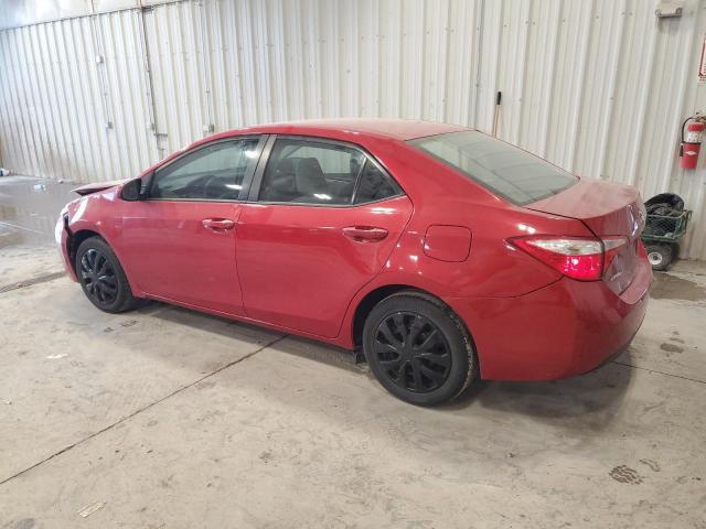  TOYOTA COROLLA 2016 Czerwony