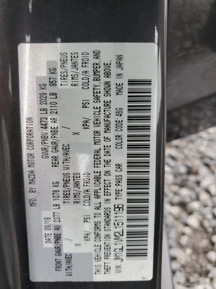 2020 Mazda 6 Touring VIN: JM1GL1VM2L1511196 Lot: 56125305