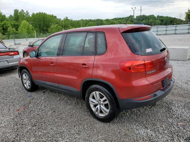  VOLKSWAGEN TIGUAN 2012 Czerwony