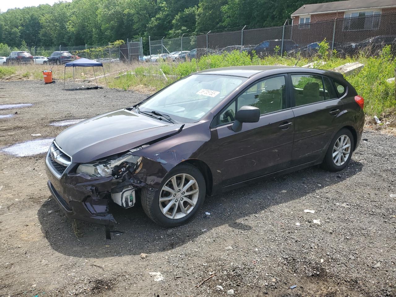 2012 Subaru Impreza Premium zu verkaufen in Baltimore, MD - Front End