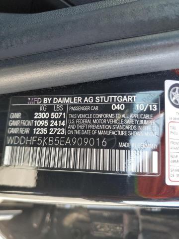 Седаны MERCEDES-BENZ E-CLASS 2014 Черный