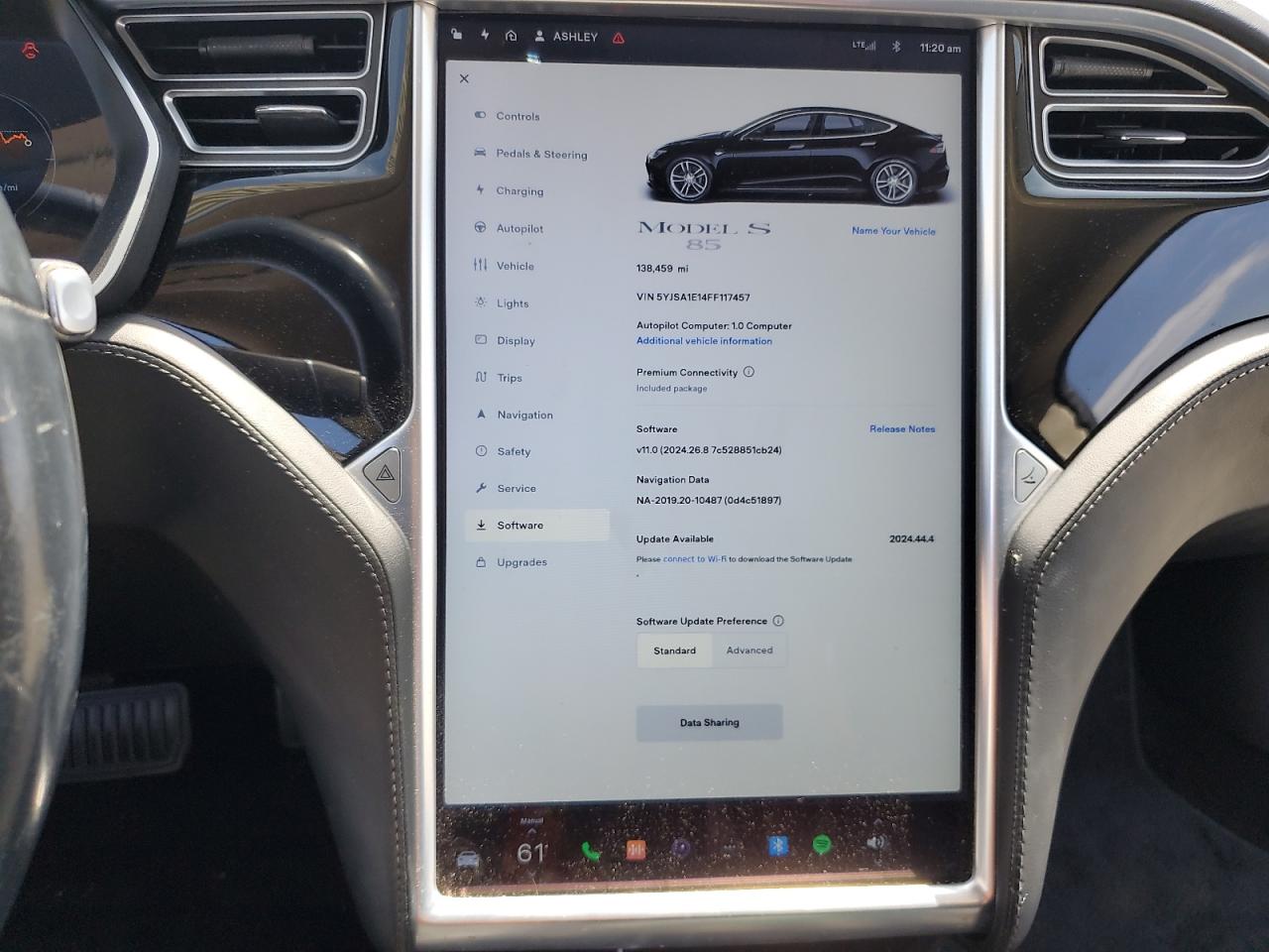 2015 Tesla Model S VIN: 5YJSA1E14FF117457 Lot: 57451205
