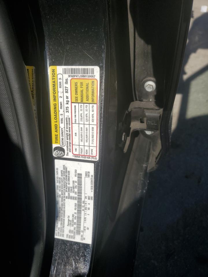 2017 Ford Fiesta S VIN: 3FADP4TJ3HM159067 Lot: 57060895