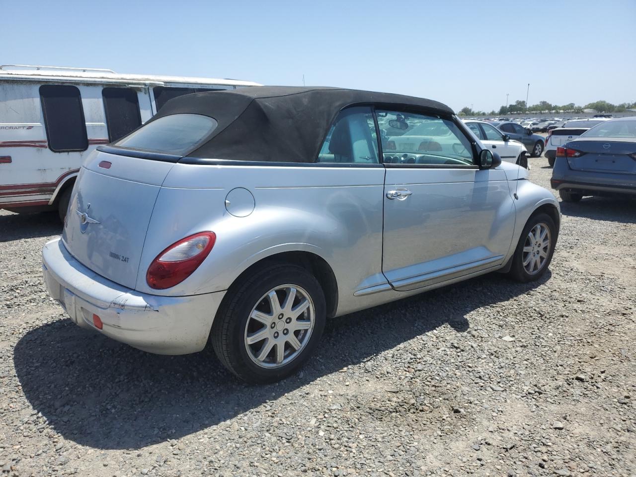 2007 Chrysler Pt Cruiser Touring silver cabrio gas 3C3JY55E57T588588 photo #4