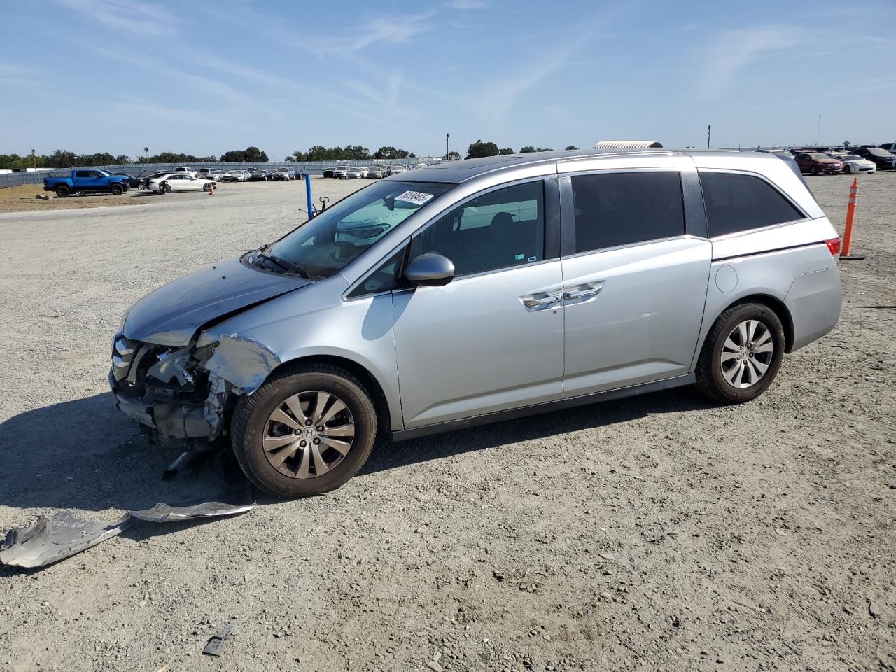 2016 Honda Odyssey Exl на продаже в Antelope, CA - Front End