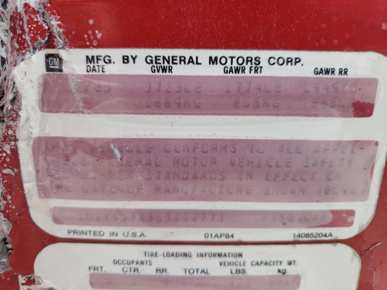 1986 Chevrolet Corvette VIN: 1G1YY0783G5112773 Lot: 57138855