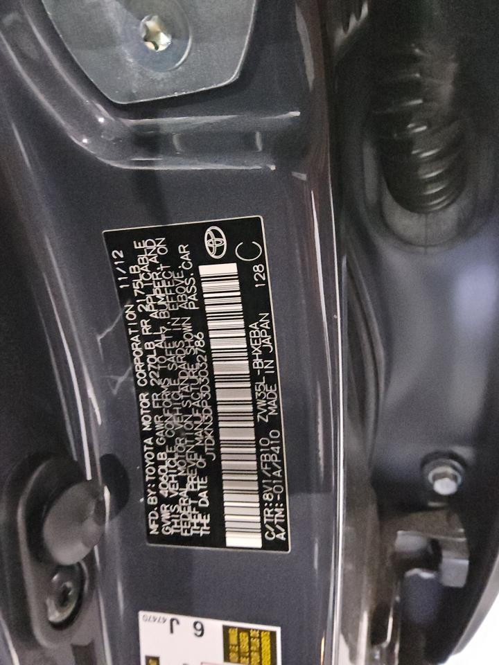 2013 Toyota Prius Plug-In VIN: JTDKN3DP3D3032786 Lot: 56362285