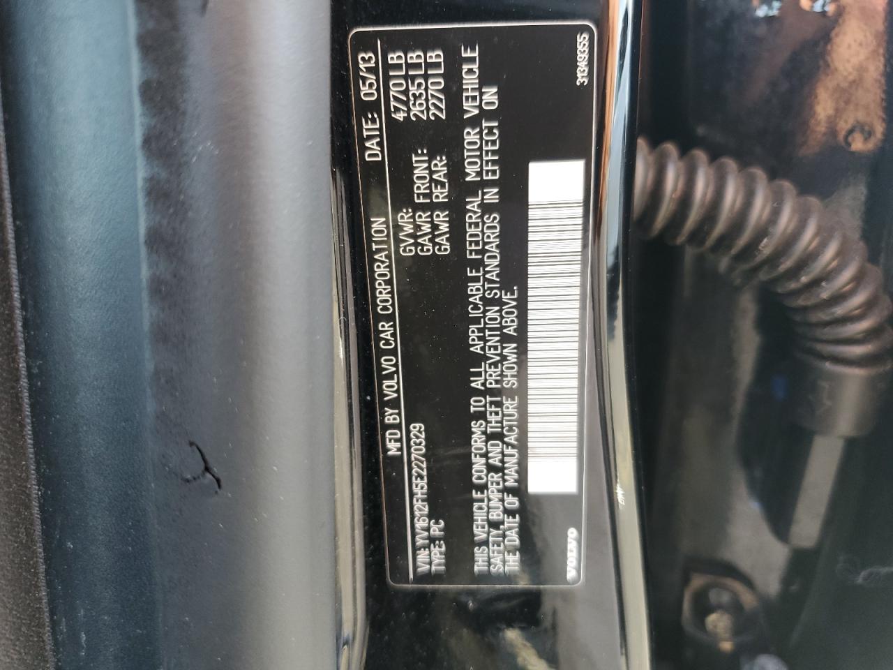 2014 Volvo S60 T5 VIN: YV1612FH5E2270329 Lot: 56381835