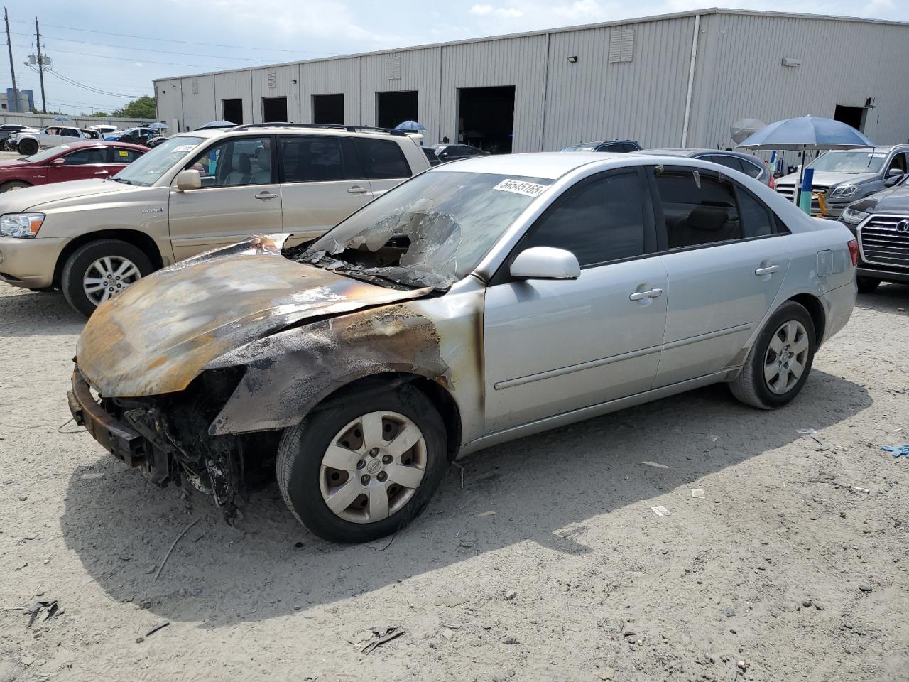 2006 Hyundai Sonata Gl للبيع في Jacksonville، FL - Burn - Engine