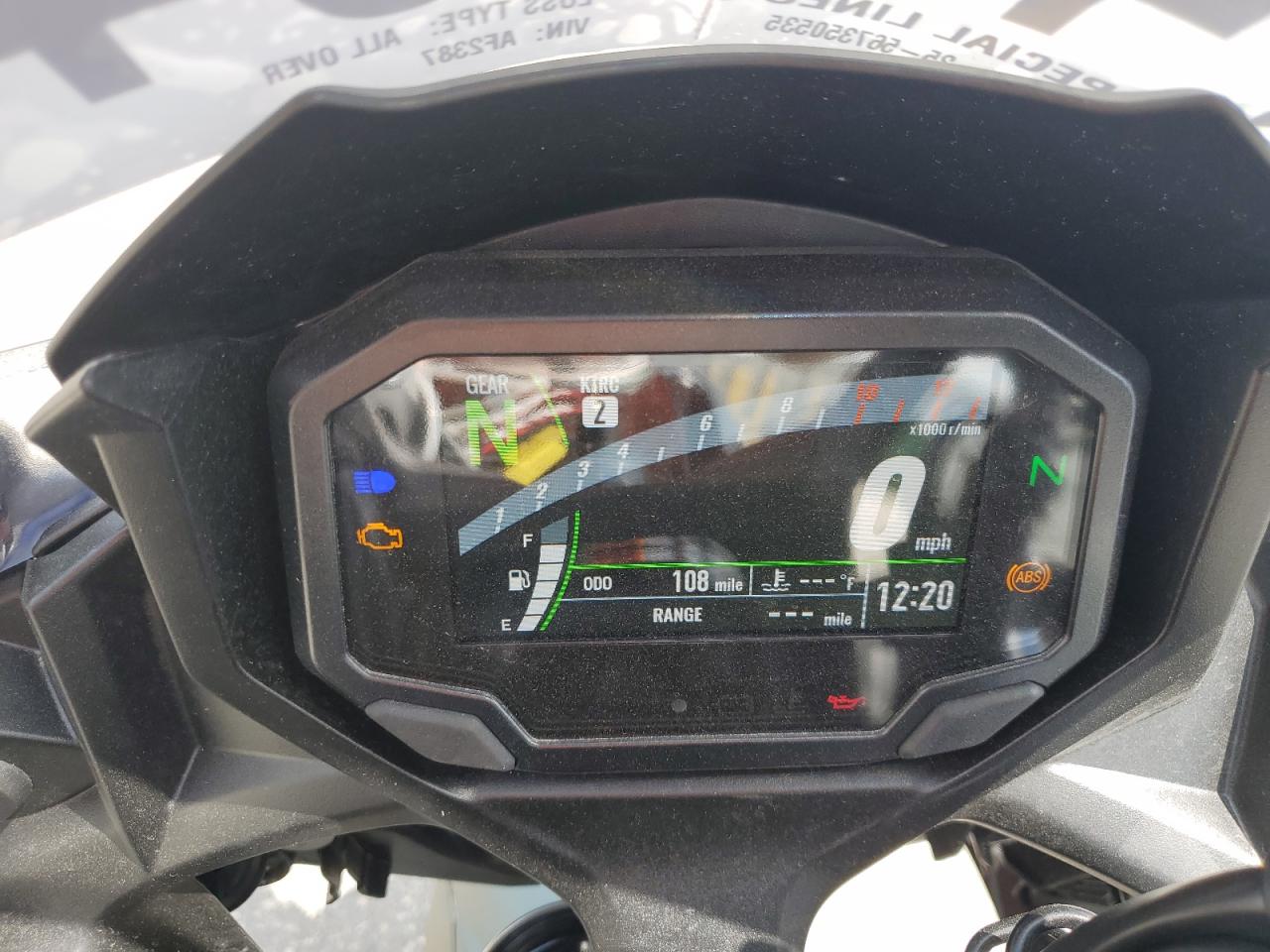 2025 Kawasaki Ex650 P VIN: ML5EXEP19SDAF2387 Lot: 57468545