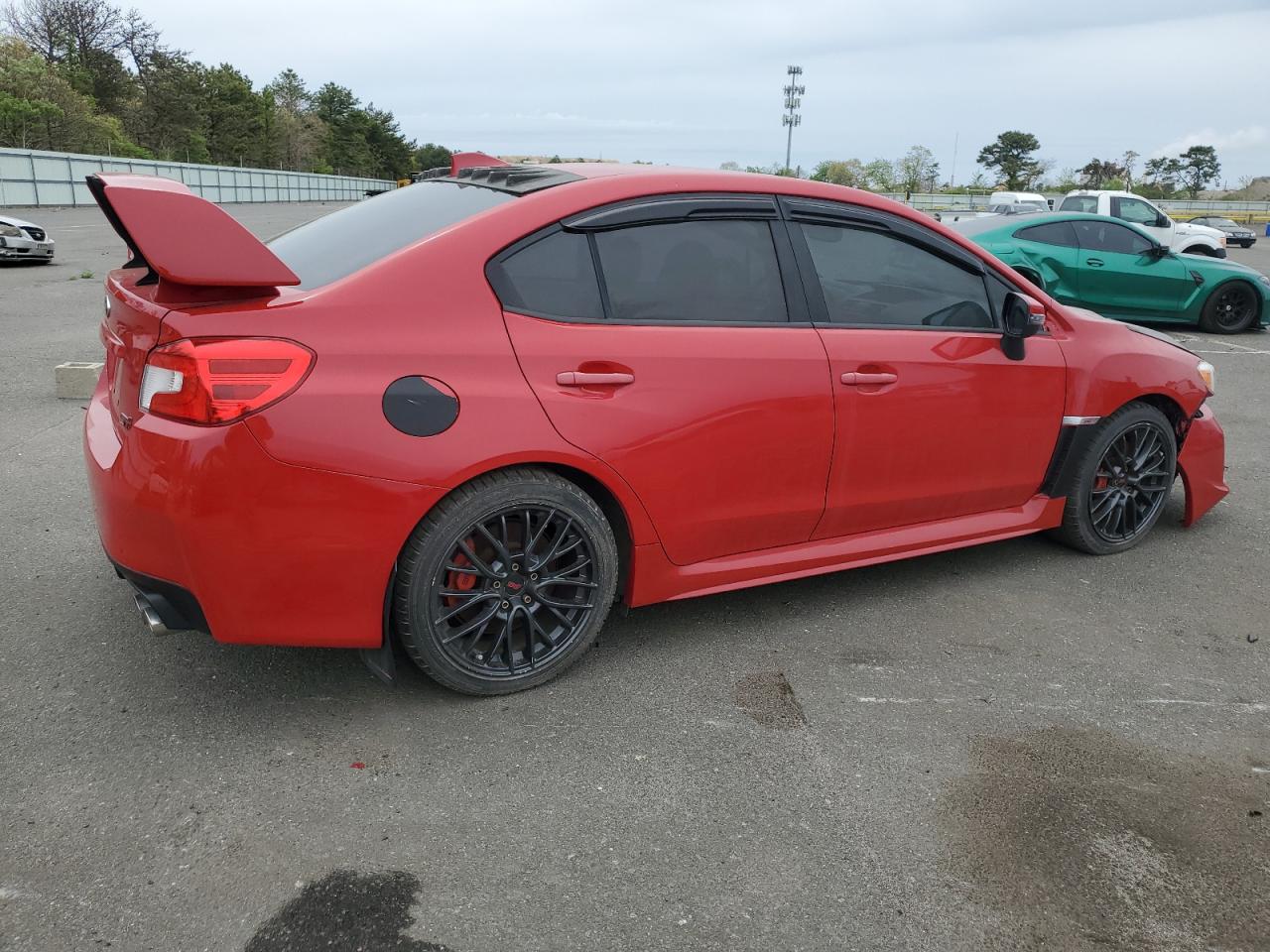2015 Subaru Wrx Sti red sedan gas JF1VA2L67F9816275 photo #4