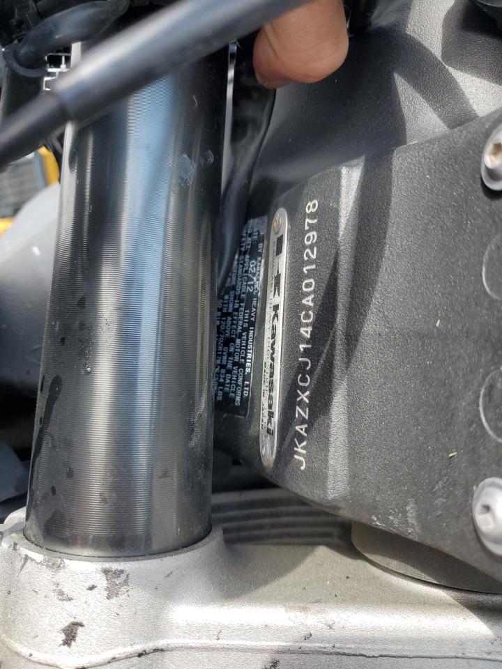 2012 Kawasaki Zx1000 J VIN: JKAZXCJ14CA012978 Lot: 57466865